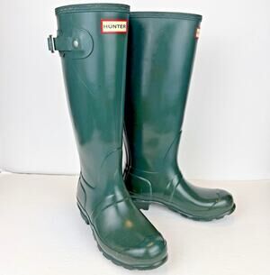 Hunter Original Tall Rain Boot Women's US 6 EU 37 Hunter Green Matte Equestrian